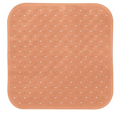 Tapis de fond de douche/baignoire antidérapant 54 x 54 cm, corail, Spirella Class