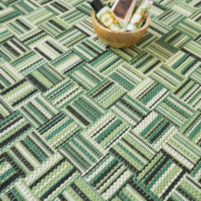 Tapis de jardin - Broc Arty - Tissage vert - 80 x 150 cm