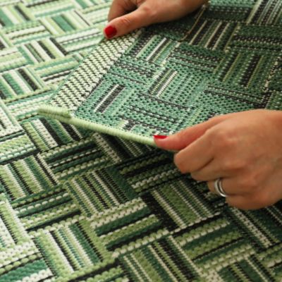 Tapis de jardin - Broc Arty - Tissage vert - 80 x 150 cm