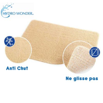 Tapis de luxe antidérapant et doux pour douche et bain - HYDRO WONDER - 40 x 60 cm