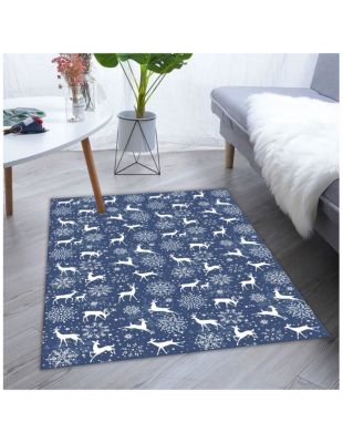 Jupe De Sapin De Noël Traditionnelle Avec Imprimé Poisson Bleu