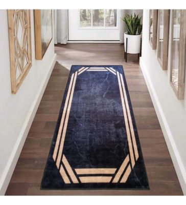 Tapis de Noel Renne Bleu, Dimension: 50x80