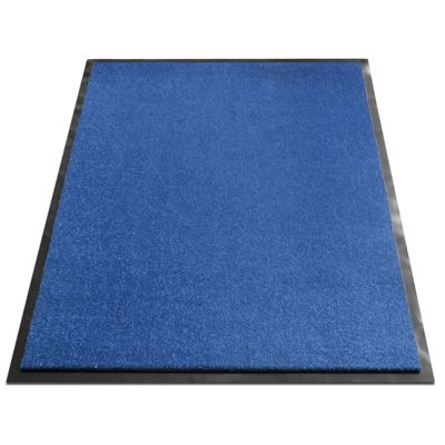 Tapis de Porte Monochrom Bleu 200 x 600 cm - Floordirekt
