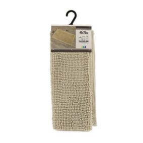 Tapis de salle de bain Beige en Microfibre Boules 45 x 75 cm