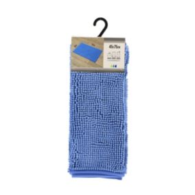 Tapis de salle de bain Bleu en Microfibre Boules 45 x 75 cm