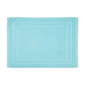 Tapis de salle de Bain en coton Aqua 50 x 70 cm