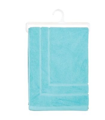 Tapis de salle de Bain en coton Aqua 50 x 70 cm