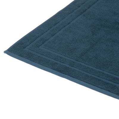 Tapis de salle de Bain en coton Bleu Egéen 50 x 70 cm