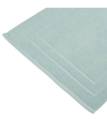 Tapis de salle de Bain en coton Bleu givré 50 x 70 cm