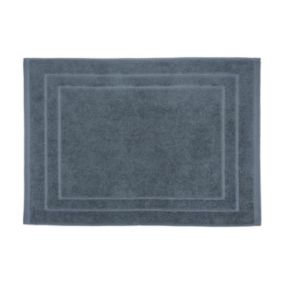 Tapis de salle de Bain en coton Gris foncé 50 x 70 cm