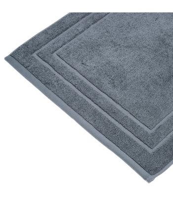 Tapis de salle de Bain en coton Gris foncé 50 x 70 cm