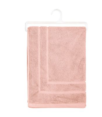 Tapis de salle de Bain en coton Rose 50 x 70 cm