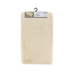 Tapis de salle de bain Extra-doux Beige 45 x 75 cm