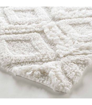 Tapis de Salle de Bain "Ikatis" 50x80cm Blanc