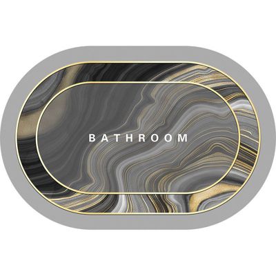 Tapis de salle de bain super absorbant (50x80cm), tapis de salon, tapis de cuisine résistant à l'huile pour salle de bain