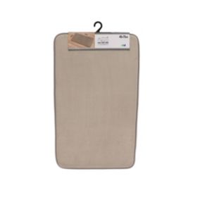 Tapis de salle de bain Taupe en Microfibre 45 x 75 cm