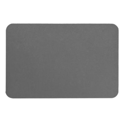 Tapis de salle de bains en diatomite gris l.60 x L.39 cm, Rock
