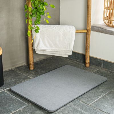 Tapis de Bain Antidérapant,Tapis Salle de Bain Moelleux en Microfibre