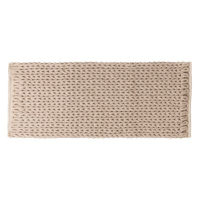 Tapis de salle de bains L.120 x l.50 cm 5Five gamme Colorama coloris beige