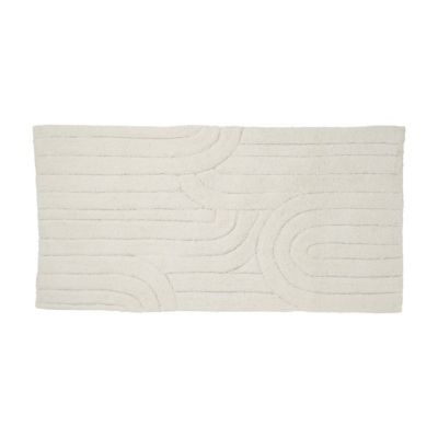 Tapis de salle de bains L.120 x l.60 cm Levasseur gamme Retro coloris écru