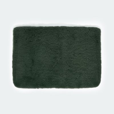 Tapis de salle de bains L.55 x l.55 cm Spirella gamme Bree coloris vert
