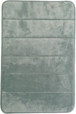 Tapis de salle de bains L.70 x l.50 cm Levasseur gamme Hector coloris eucalyptus