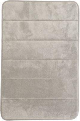 Tapis De Bain TOUCHME 40x50 Cm Taupe Chiné – Doux, Absorbant Et Antidérapant Pour Salle De Bain