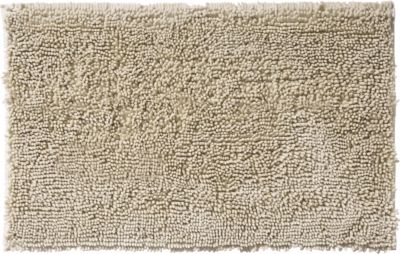 Tapis de salle de bains L.80 x l.50 cm Levasseur gamme Shiny coloris écru