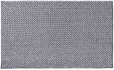 Tapis de salle de bains L.90 x l.60 cm Levasseur gamme Bouclette coloris gris