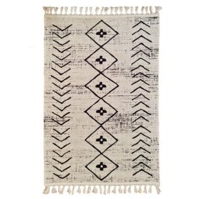 Tapis de salon ASSILA 120 x 180 cm - Blanc