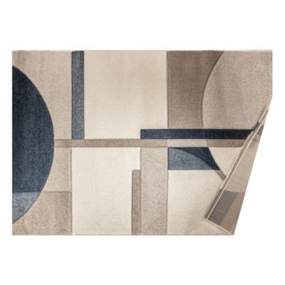 Tapis de salon Auxane L.200 x l.150 cm bleu