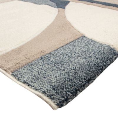 Tapis de salon Auxane L.200 x l.150 cm bleu