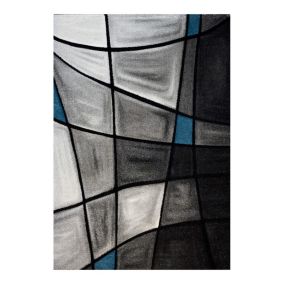 Tapis de salon avec effet 3D Chic 150x80 CM - Bleu