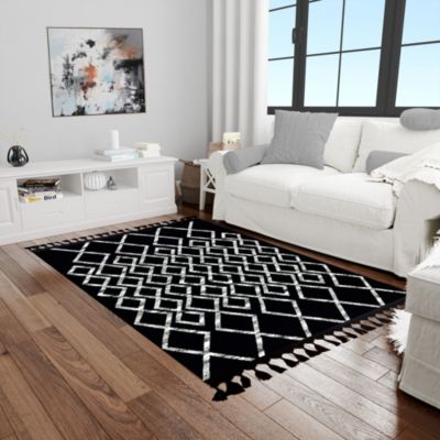 Tapis de salon BERBERE Fas Noir - 200x300cm