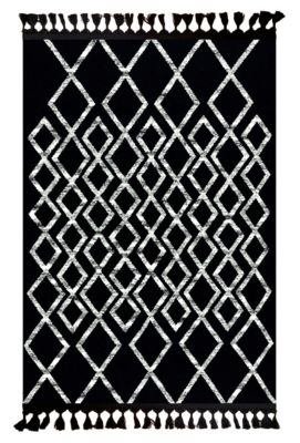 Tapis de salon BERBERE Fas Noir - 200x300cm