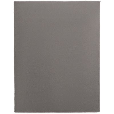 Tapis de salon bureau chambre - tapis à poils longs doux épais - gris clair - dim. 200 x 140 cm