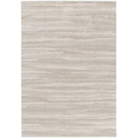 Tapis de salon doux à motif organique - Nube - Beige et crème - 120 x 170 cm