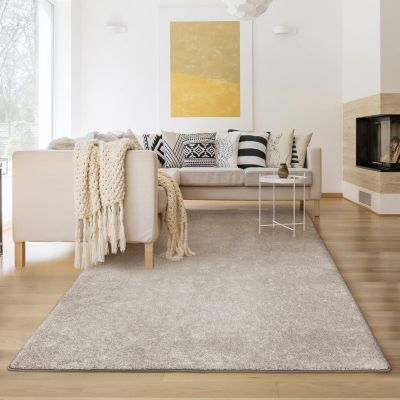 Tapis de Salon en velours sur mesure Sundae, Beige 200 x 300 cm