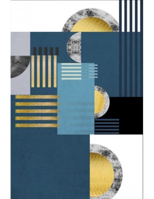 Tapis de salon JODHPUR Bleu - 160x230cm
