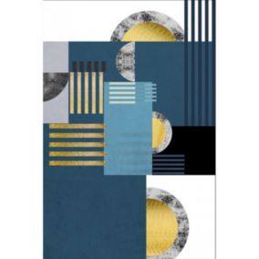 Tapis de salon JODHPUR Bleu - 160x230cm