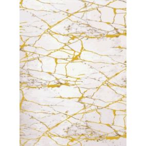 Tapis de salon MARBRE 80 x 150 cm - Jaune