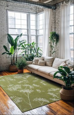 Tapis de salon moderne tissé plat BASIL