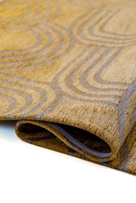 Tapis de salon moderne tissé plat FEVER