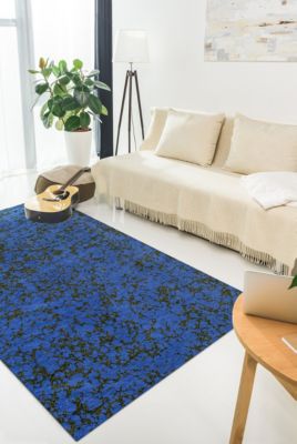 Tapis de salon moderne tissé plat GLOOM