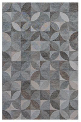 Tapis de salon moderne tissé plat ROSEBUD