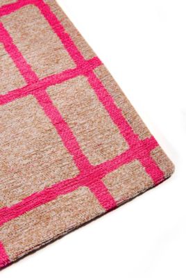 Tapis de salon moderne tissé plat VERO