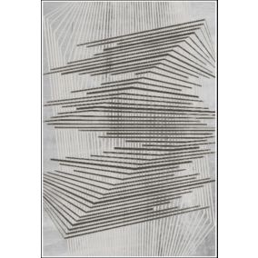 Tapis de salon NOUR 120 x 180 cm - Gris