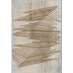 Tapis de salon NOUR 80 x 150 cm - Or