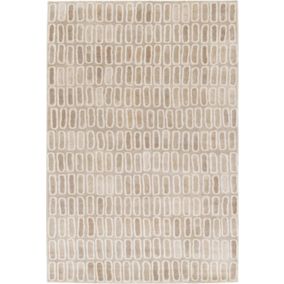 Tapis de salon ou chambre - Identité - Beige nude - 120 x 170 cm