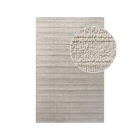 Tapis de Salon Rectangulaire Dehli, Beige, Laine, 230x160x1 cm, EPIKASA